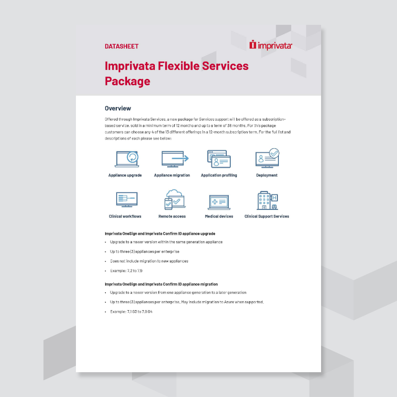 Imprivata flexible services package