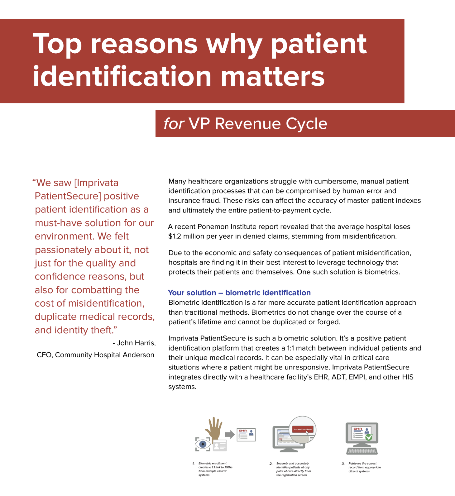 Why patient ID matters – VP