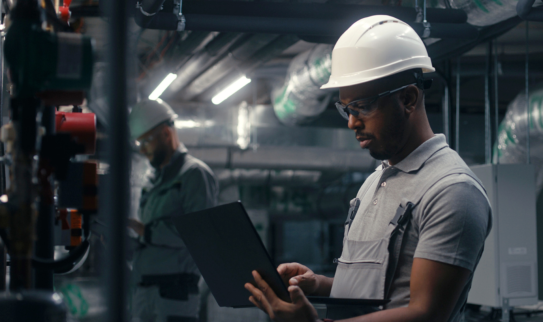 Front line worker accessing device