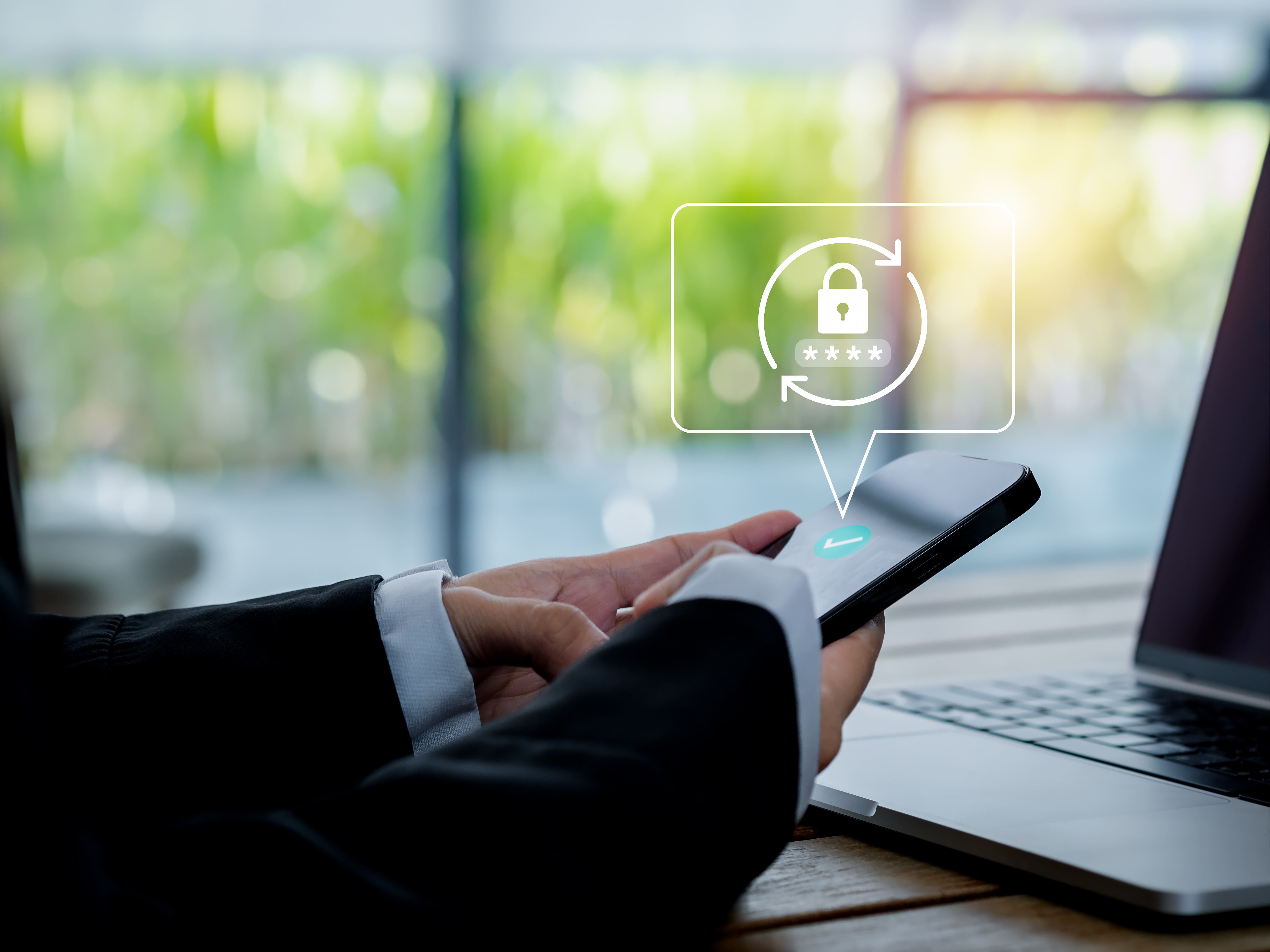 Photo of someone resetting their password