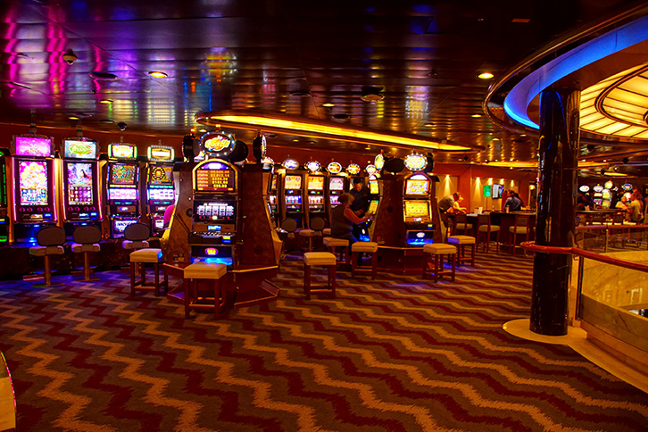 Inside of a casino