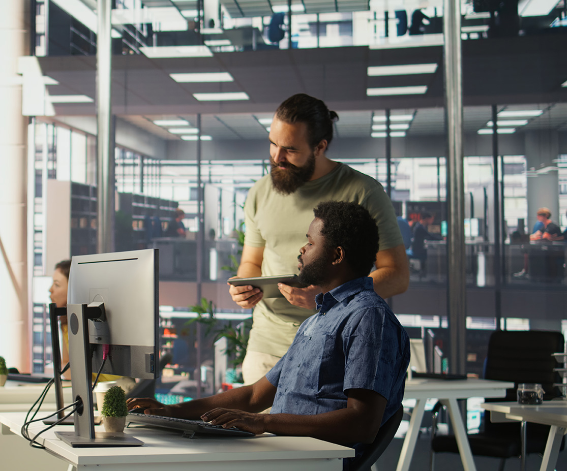 Working professionals in office