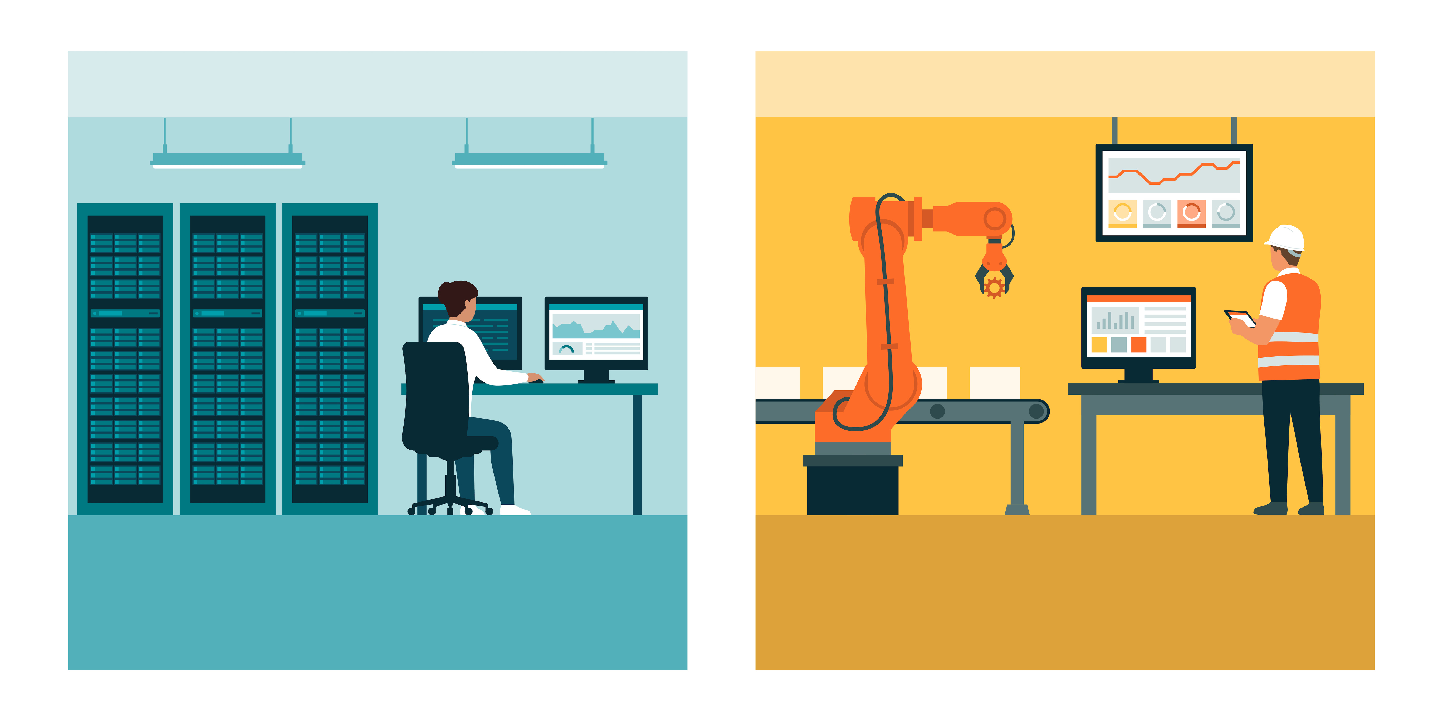 Illustration of OT/IT integrations