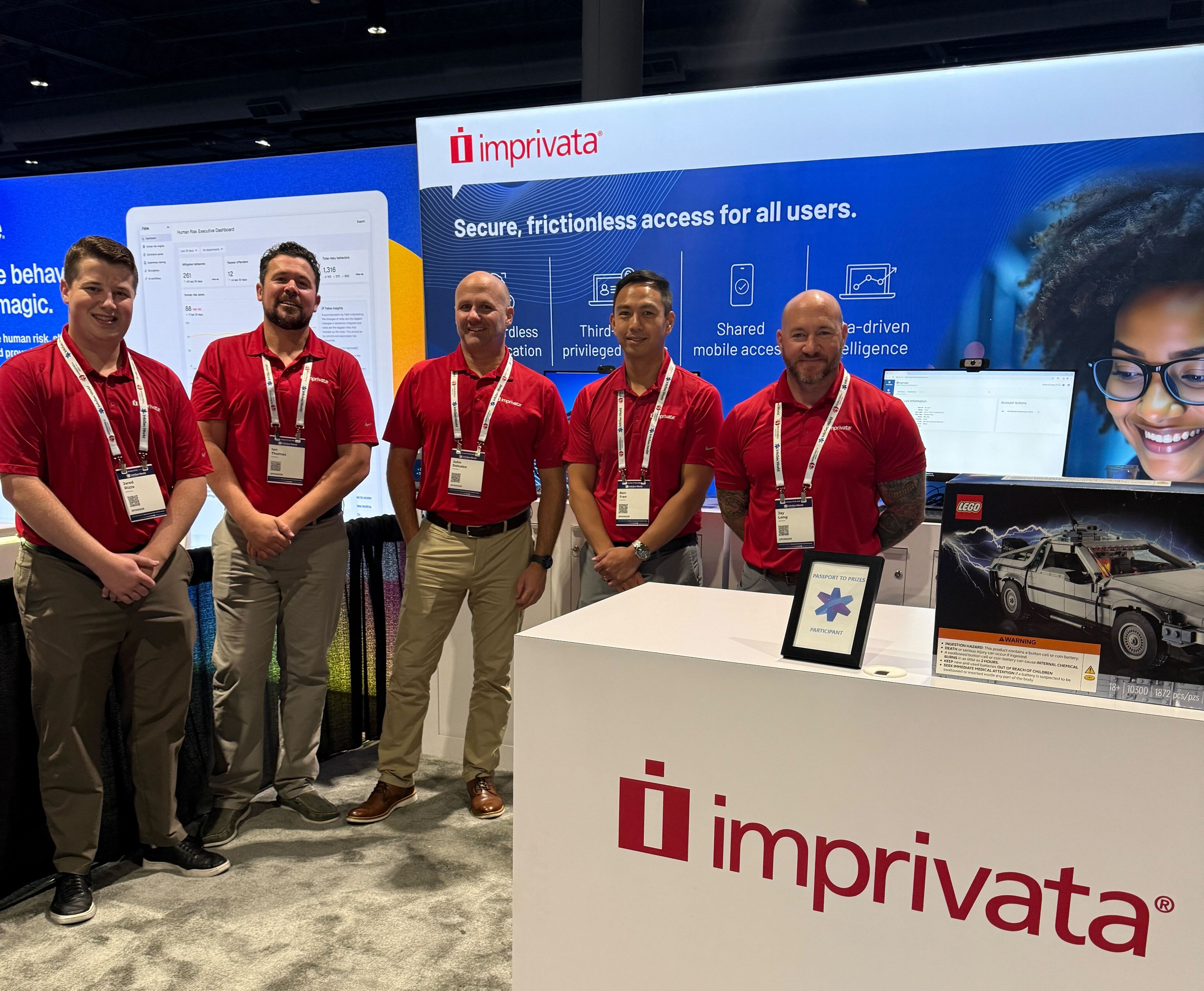 Photo of Imprivata team at booth