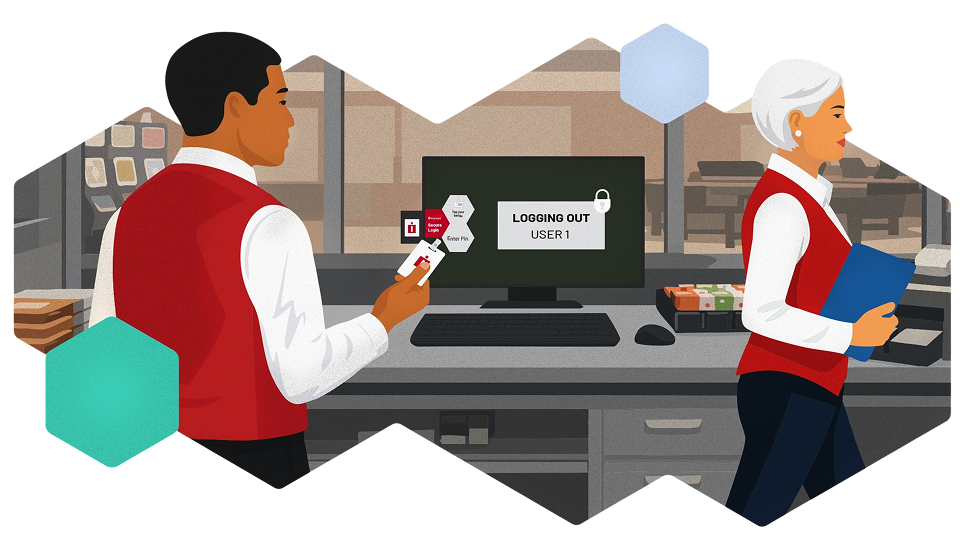 Gaming employees using Imprivata software