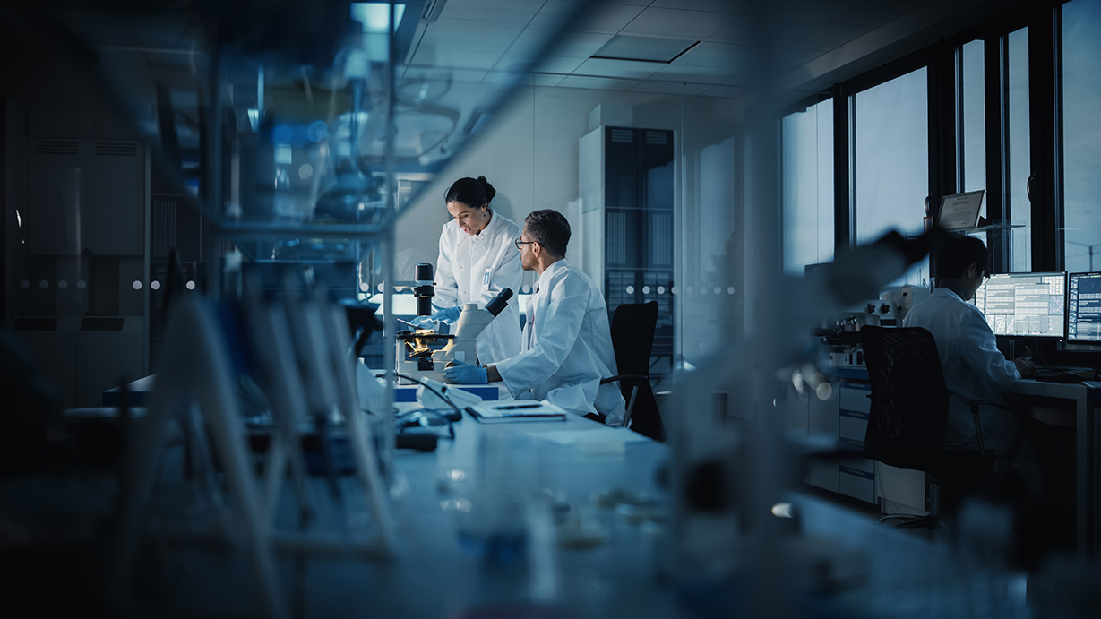 Pharmacists in lab