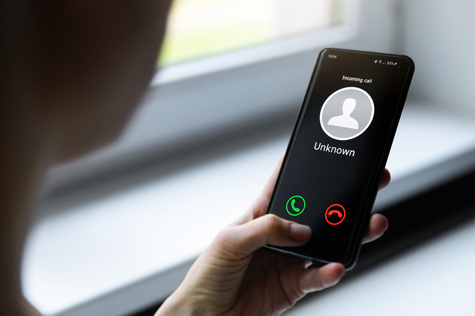 Receiving a call from an unknown caller