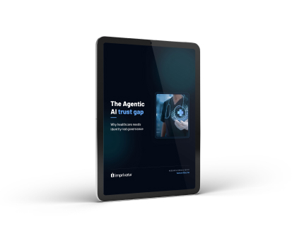 AI Agnetic trust gap in healthcare image