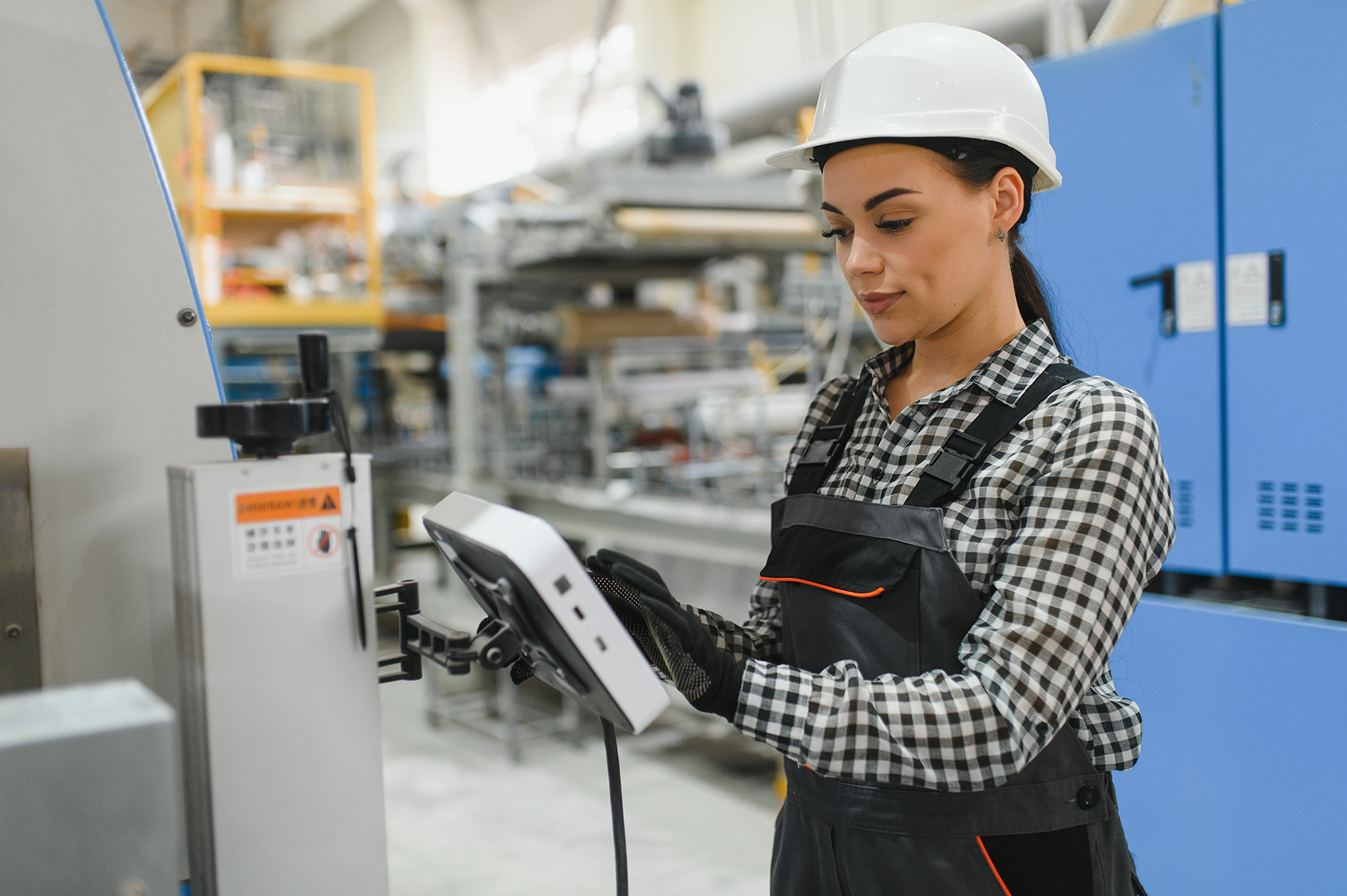 Technician on the manufacturing floor